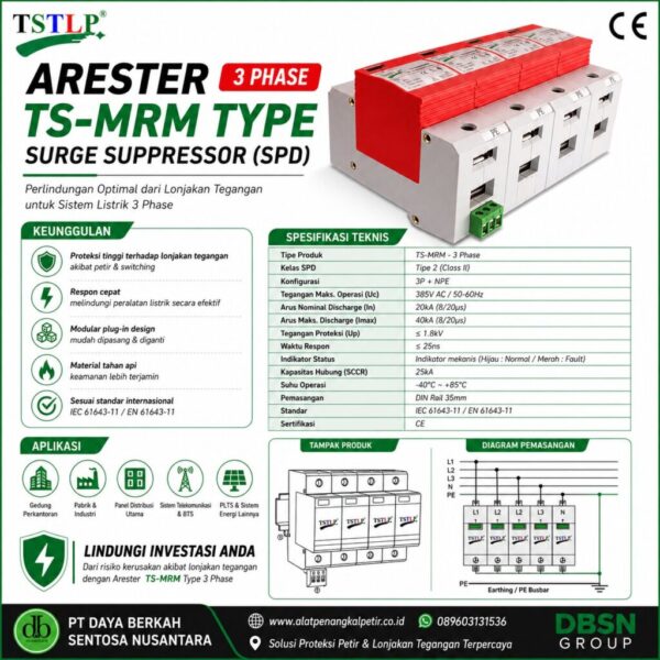 Arester Level Pertama 3 Phase: Solusi Proteksi Petir