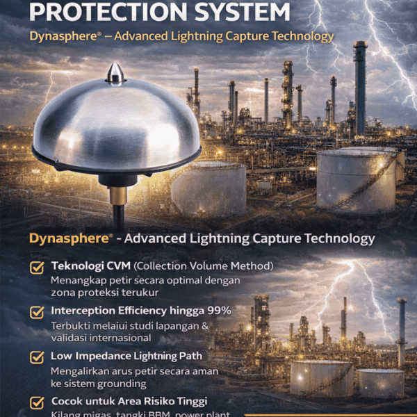“Erico Dynasphere MK IV: Teknologi Penangkal Petir Unggul untuk Proteksi Bangunan Anda”