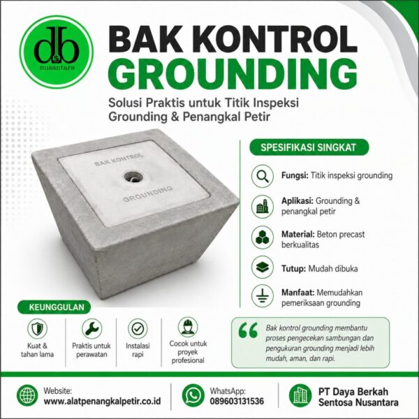 Bak Kontrol untuk Grounding Penangkal Petir