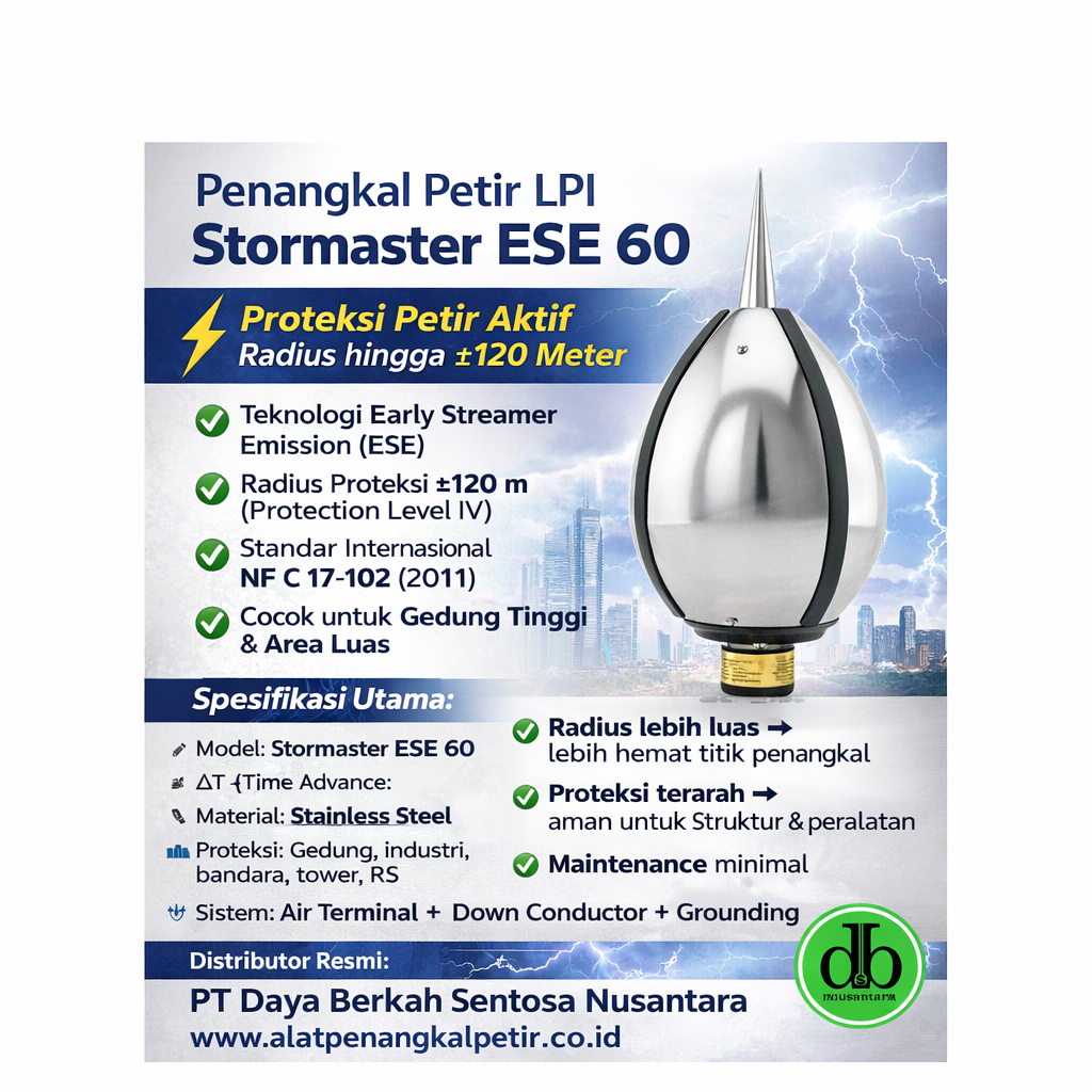 ese60.co.id Distributor Penangkal Petir Batam
